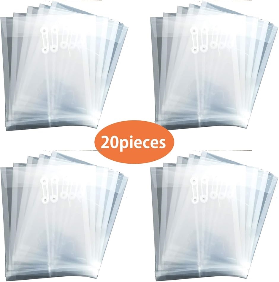 ドキュメントケース マチ付き 20枚 厚口 クリアファイル クリア