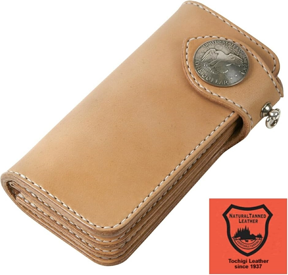 栃木レザー 長財布 メンズ財布 日本製 牛革 レザーウォレット サドル