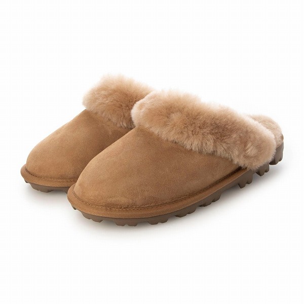 羊毛100％ ムートンスリッパ ムートンサンダル ユニセックス シープ