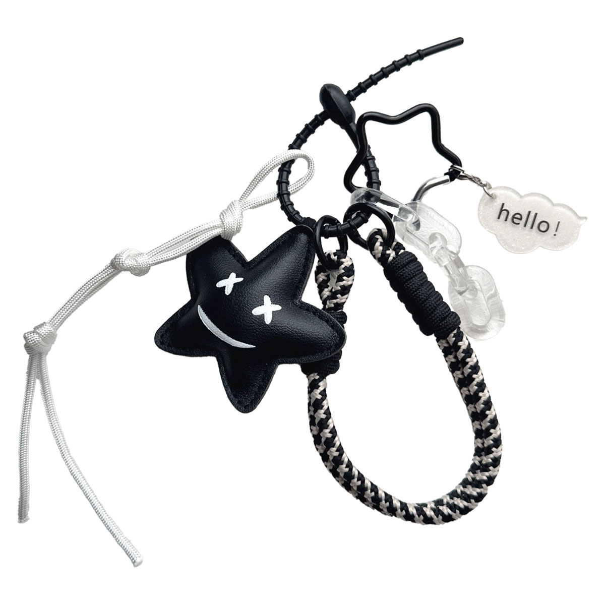 じゃらじゃら パラコード ストラップ キーホルダー バッグアクセサリー