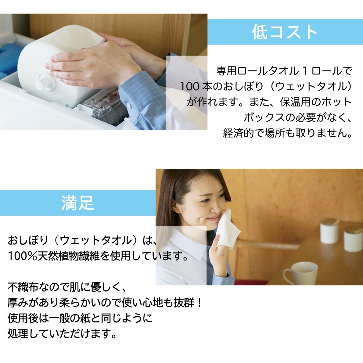 ロールタオル 使い捨て おしぼり 薄手 30m 24ロール 自動おしぼり機用