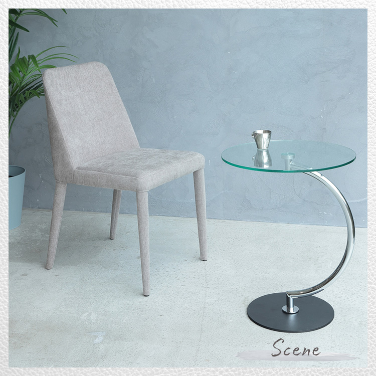 2脚セット ダイニングチェア ファブリックチェア モスグリーン サンド