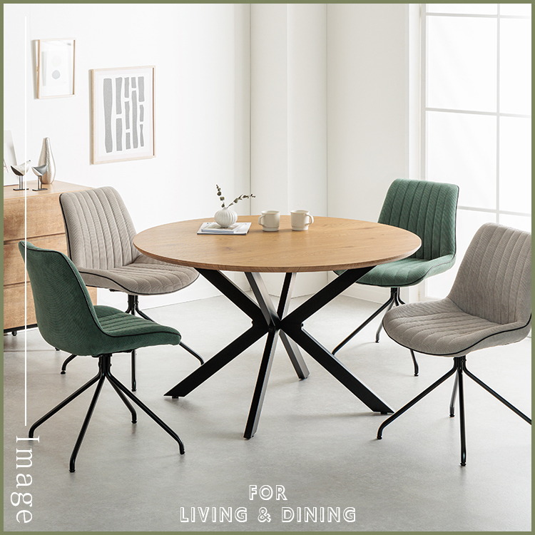 ダイニングチェア 回転式 2脚セット おしゃれ チェア 回転 グレー