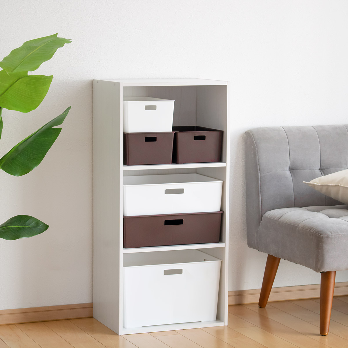 収納ボックス 収納ケース キーパーボックスワイド 深型 3個セット