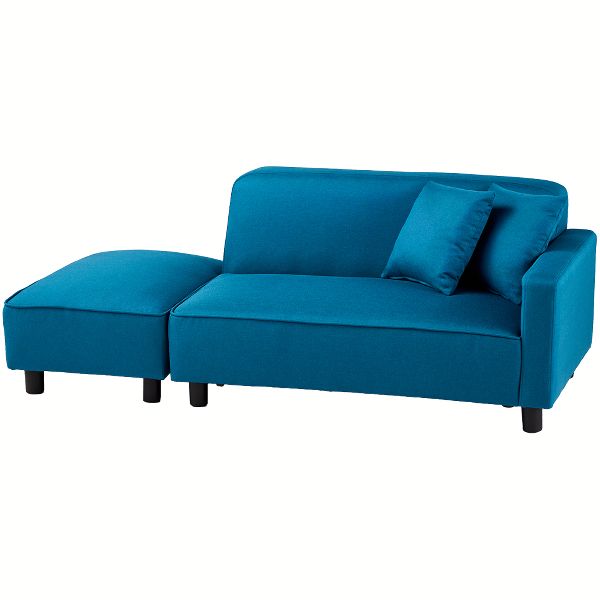 ソファー 2人掛け ソファ ローソファ スツール付 肘掛け 胡坐