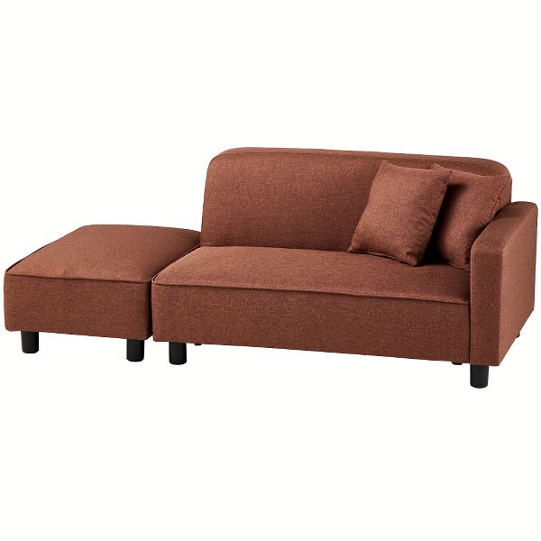 ソファー 2人掛け ソファ ローソファ スツール付 肘掛け 胡坐