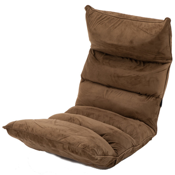 座椅子 1人掛け リクライニング 14段階 折りたたみ コンパクト 低反発