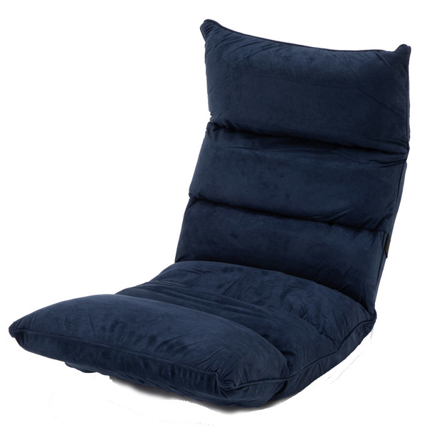 座椅子 1人掛け リクライニング 14段階 折りたたみ コンパクト 低反発