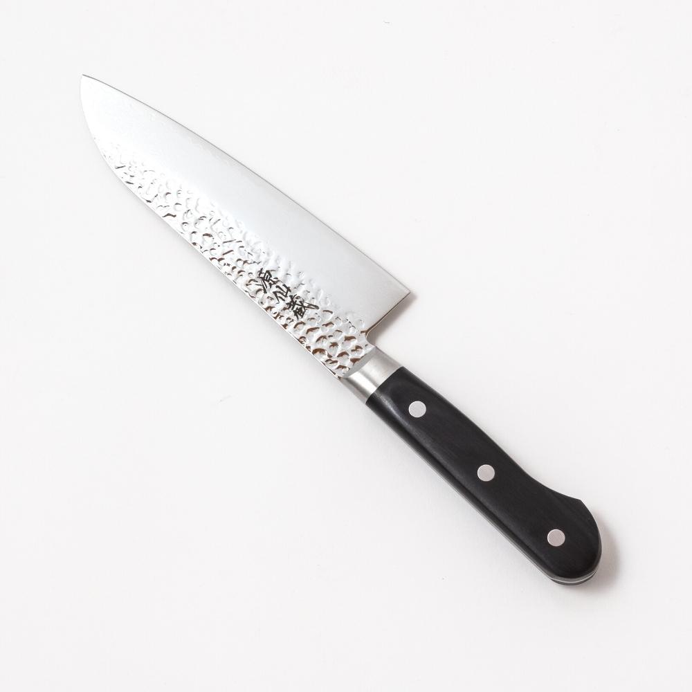 サンクラフト（SUNCRAFT） 日本製 源仙蔵 三徳包丁 黒合板 ダマスカス