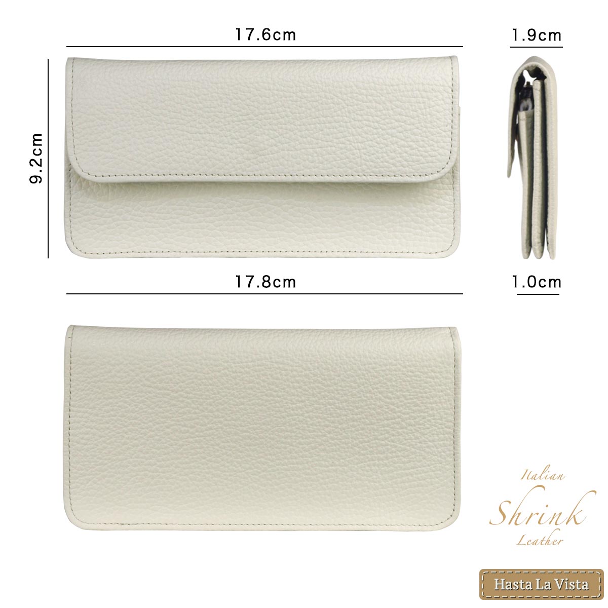 本革 長財布 スリム レディース スリム財布 シュリンク 軽い 薄い