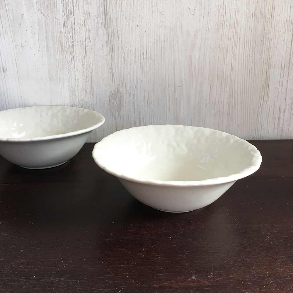 ジェンガラ サラダボウル セット 2個1セット 陶器 2色 青緑 白 バリ