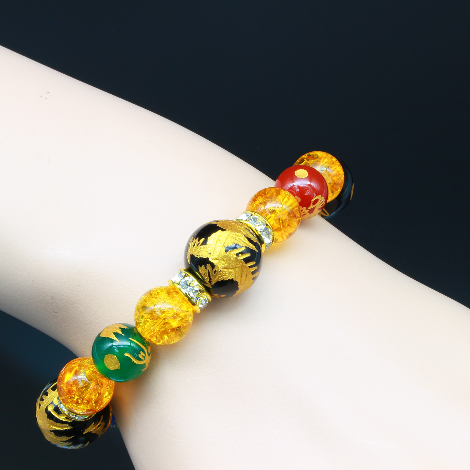 最強金運・龍神祈祷ブレスレット BL_2335‐金吾龍神社 ブレスレット 赤