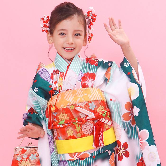 KYOETSU（京越） 四つ身着物15点セット 七五三 着物 7歳 販売 【豪華15