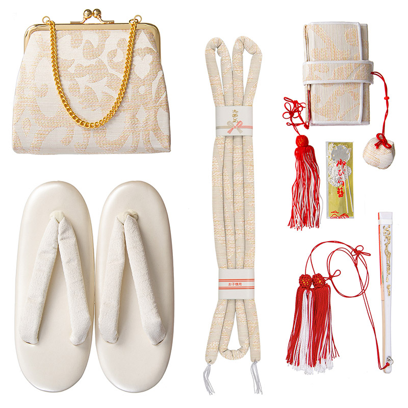 七五三 はこせこセット 7歳 バッグ 草履21cm 箱迫 丸ぐけ 扇子