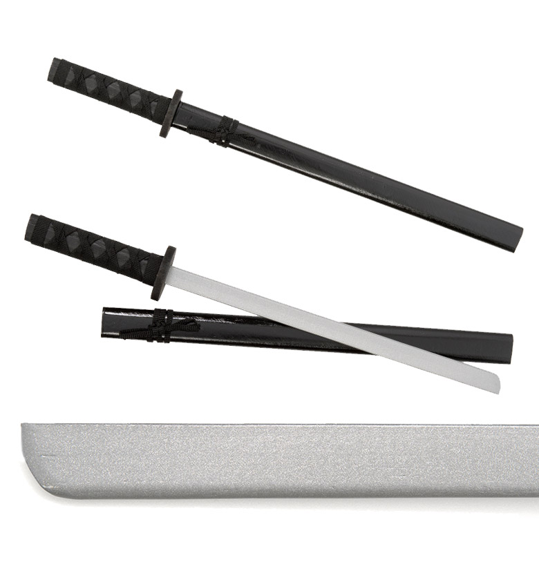 子供刀 黒 木製 おもちゃ 玩具 模造刀 長さ55cm 訳あり 難物 中国製