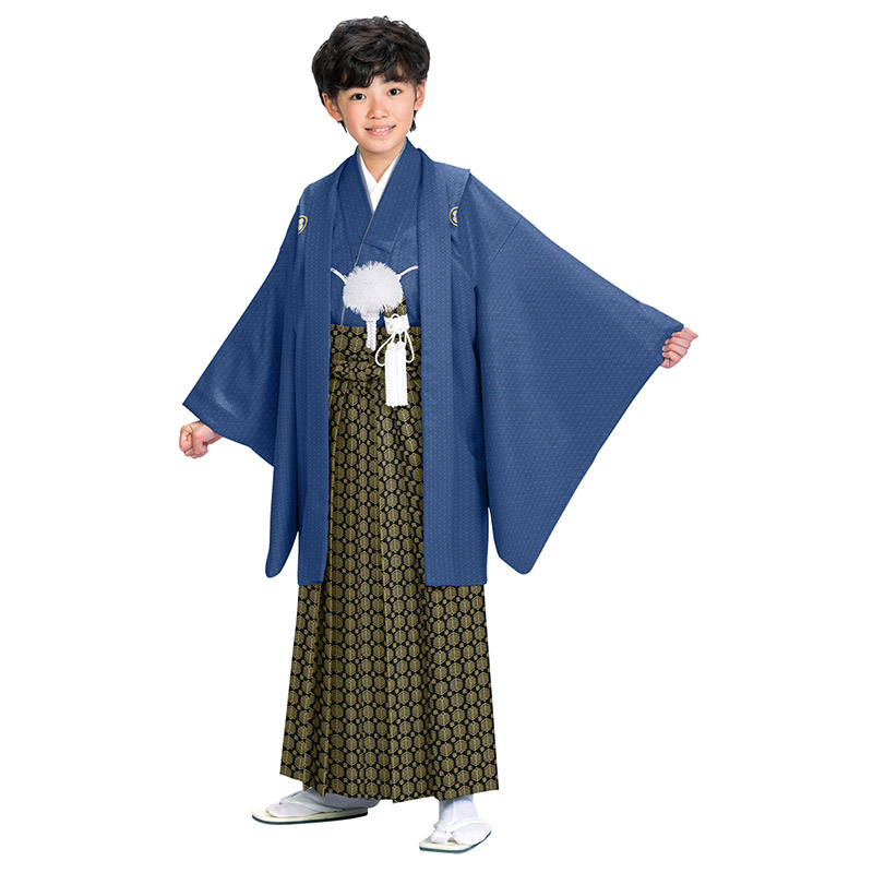 卒服 卒業式 小学校 男の子 紋付袴セット 着付け簡単 140cm 150cm 9点