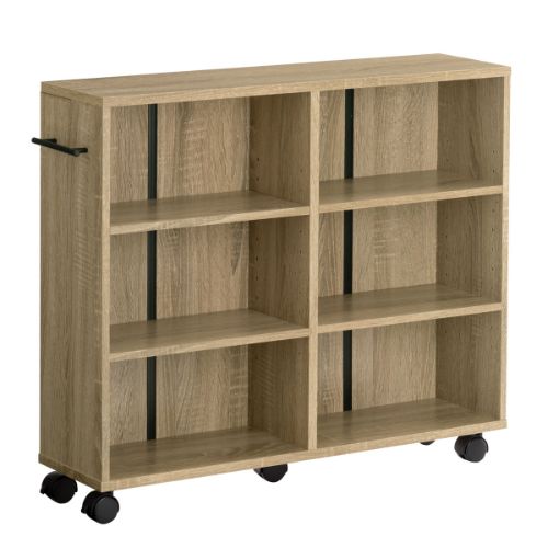 ぼん家具 【完成品】本棚 チェスト 押入れ収納 おしゃれ キャスター