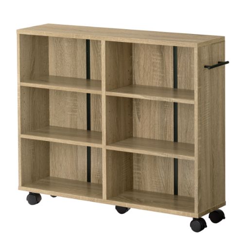 ぼん家具 【完成品】本棚 チェスト 押入れ収納 おしゃれ キャスター