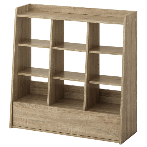 ぼん家具 本棚 引き出し付き ブックシェルフ おしゃれ 大容量