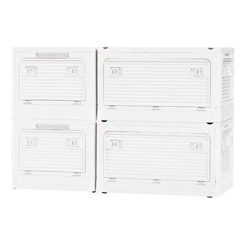 ぼん家具 収納ケース キャスター付 折りたたみ 収納ボックス 幅44cm 4