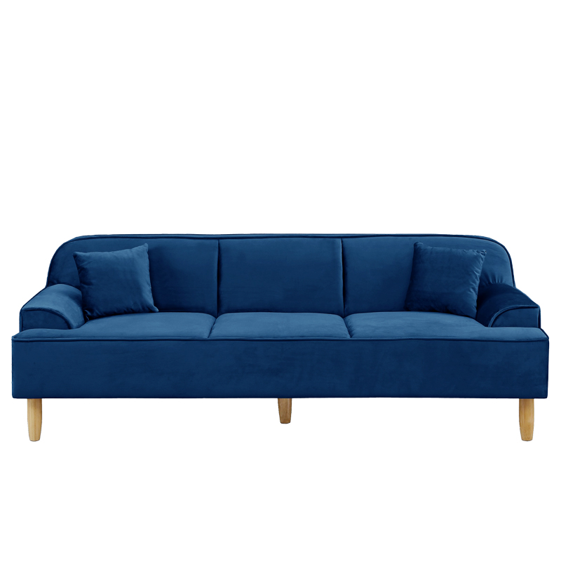 サンコウ 【在庫限り】ソファ 3人掛け ベロア ローソファ 3人用 3P