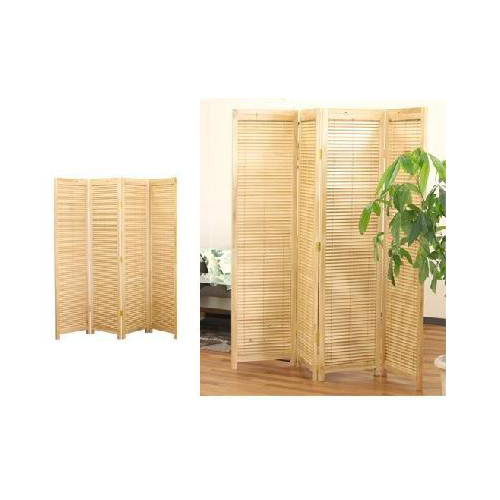 衝立 ブラインドパーテーション 折りたたみ 和風 4連 ブラインド式に