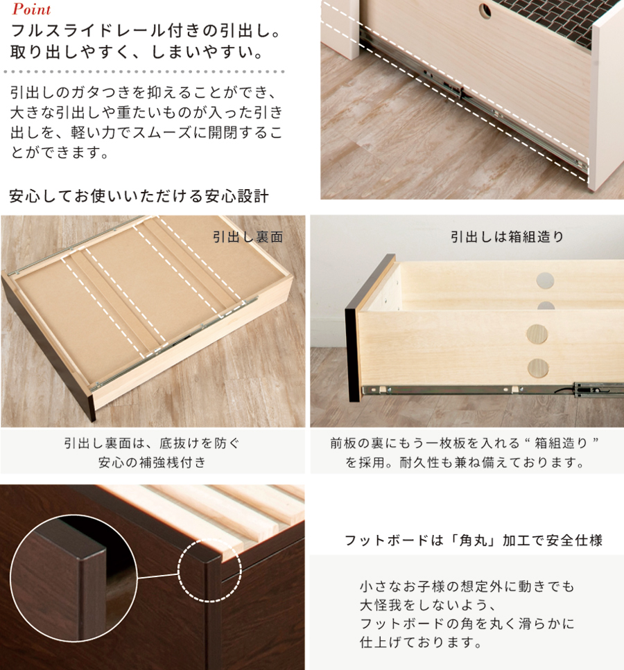 すのこベッド セミダブルベッド 収納付ベッド ベッドフレーム スノコ