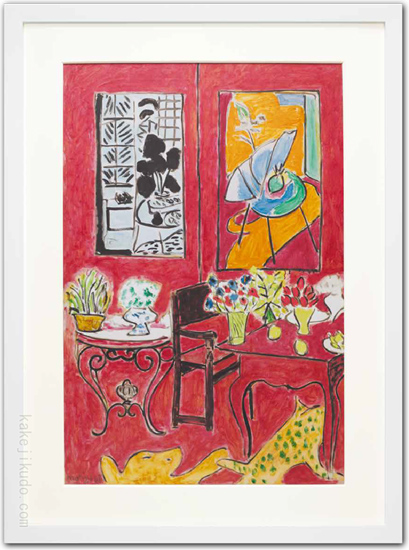 アンリ・マティス 絵画 赤の大きな室内 【複製】【美術印刷】【巨匠