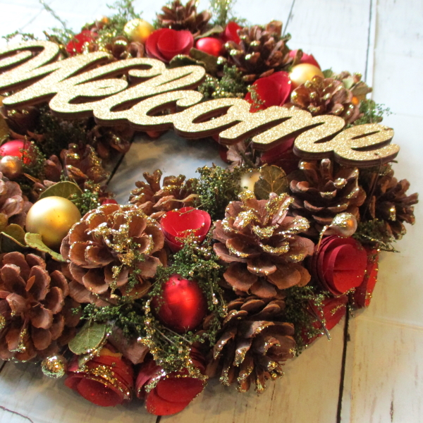 リース ウェルカムエクスプレス ナチュラルリース 直径約33cm