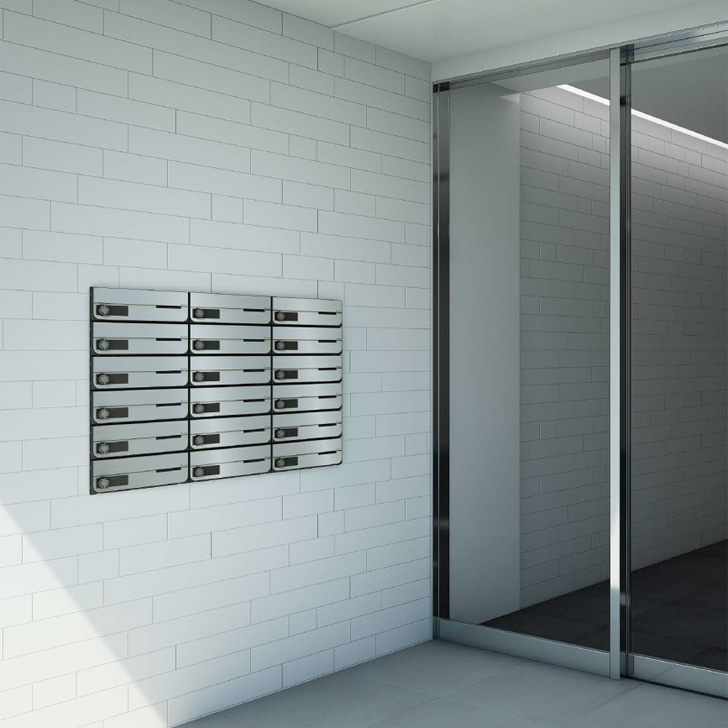 Nasta（ナスタ） KS-MB4202PU-3L 前入れ前出し 集合用ポスト D-ALL