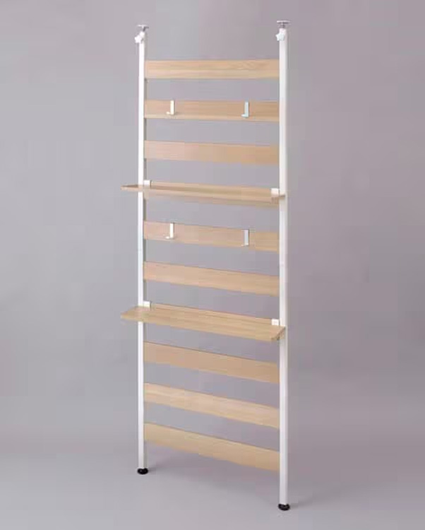 アイリスオーヤマ ウッドウォールラック棚付き WLR-T66 ホワイト