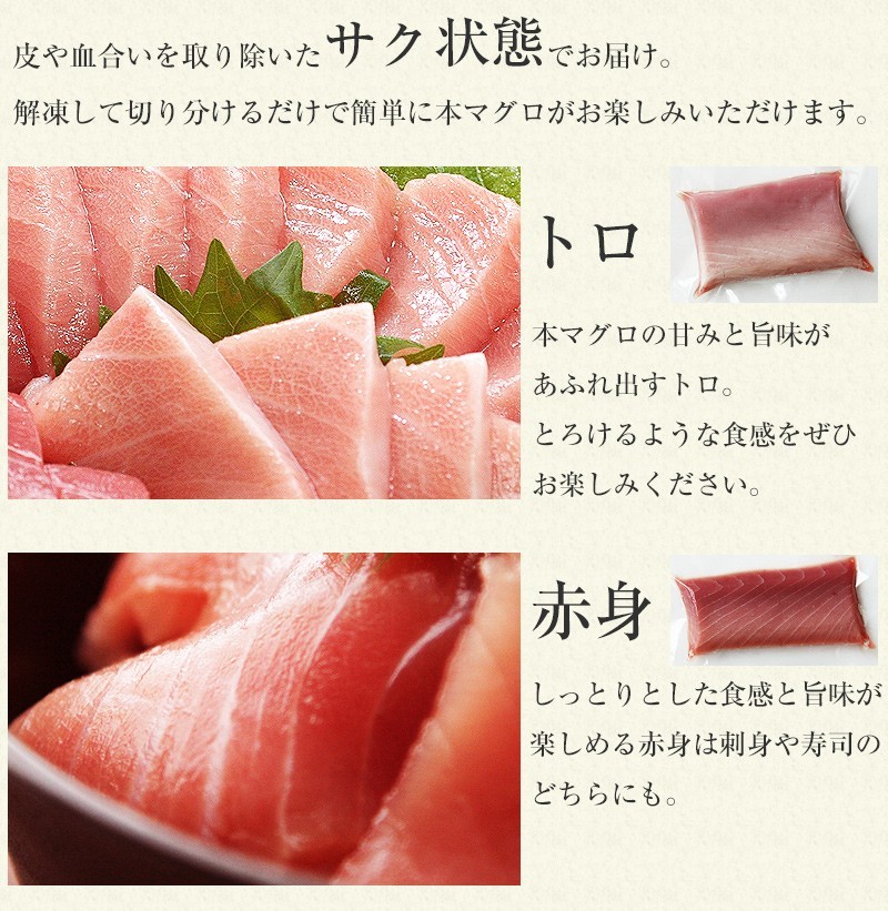 本マグロ トロ 赤身セット500g 和歌山 紀州串本産 養殖 まぐろ 鮪 刺身