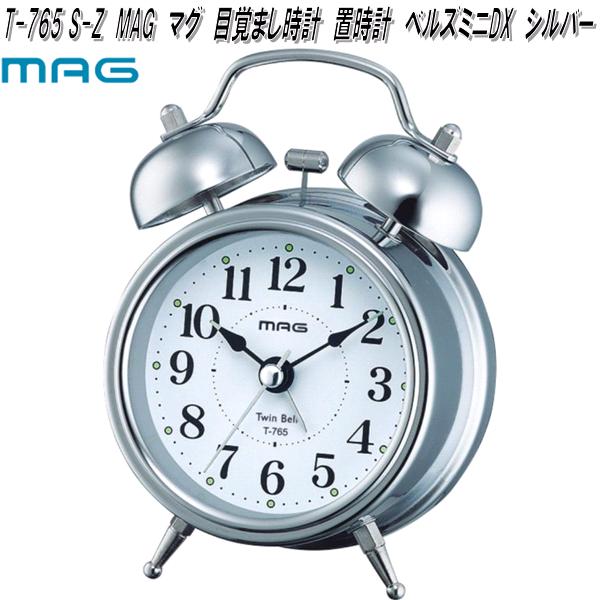 ノア精密 T-765 S-Z MAG マグ 目覚まし時計 置時計 ベルズミニDX