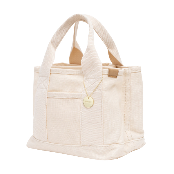 トートバッグ レディース 小さめ キャンバス 3つ仕切り ランチバッグ