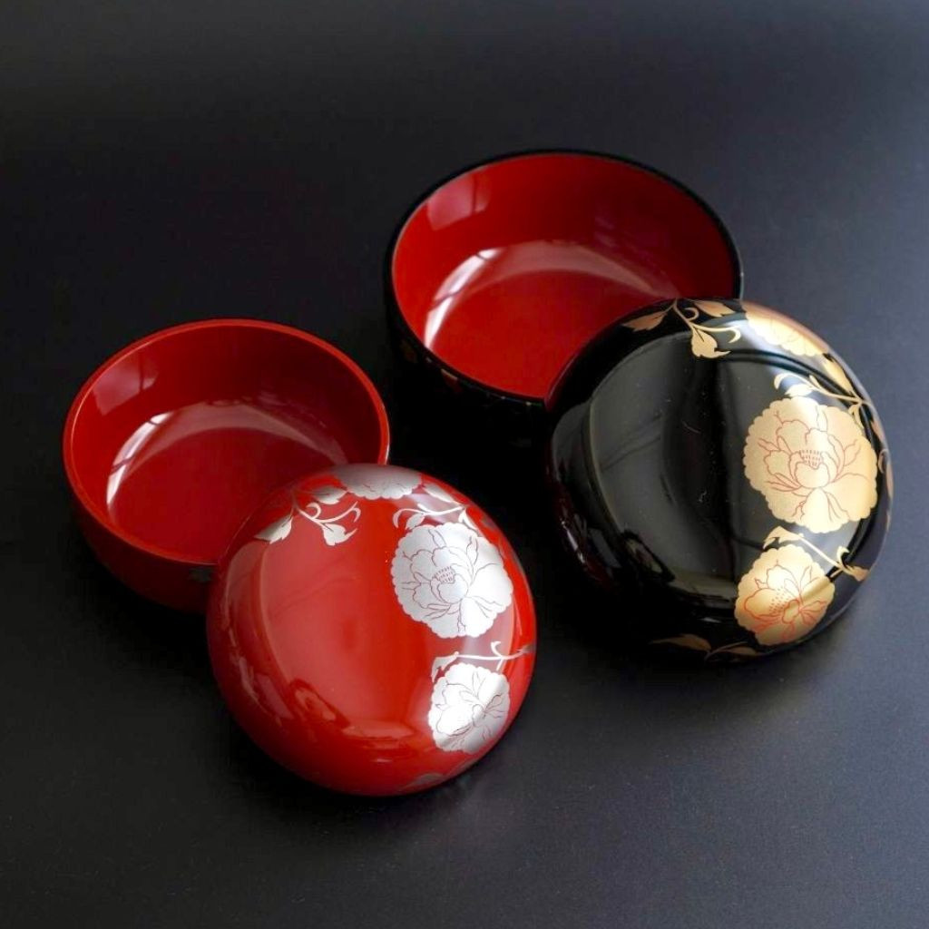 越前塗 華唐草ボンボニエール 日本製 小箱 小物入れ アクセサリー