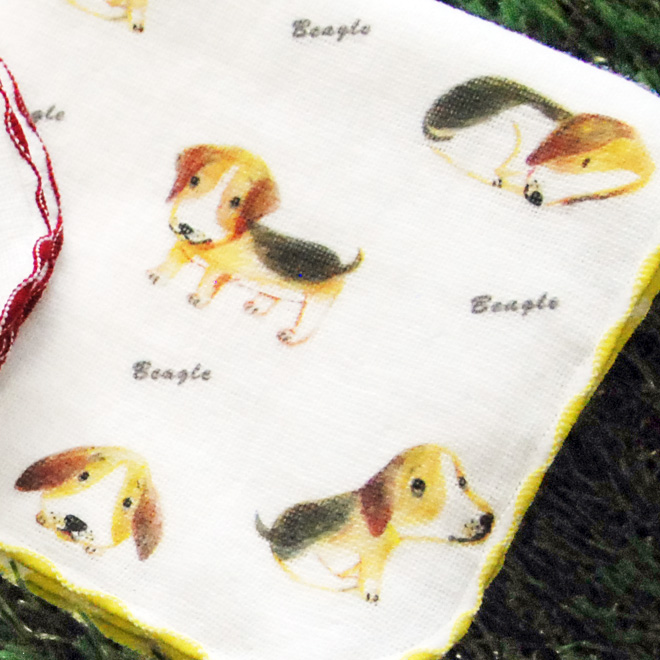 タオルハンカチ プレゼント 柴犬 ビーグル フレンチ ブルドッグ 犬