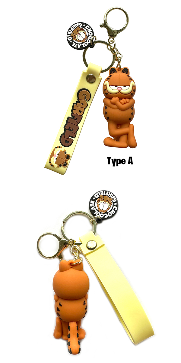 ガーフィールド マスコット キーホルダー 3種セット Garfield アニメ