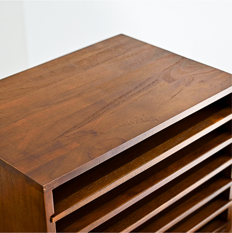 アジアン家具 チーク無垢 カルテーケース 書類ラック 書類ケース 書類