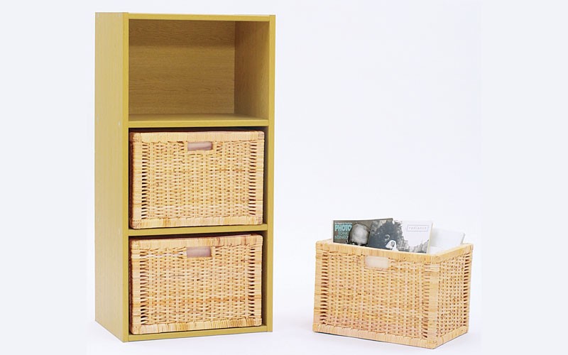 収納バスケット 3個組 ラタン 籐かご 内布付き アジアン GK907N3 爆買