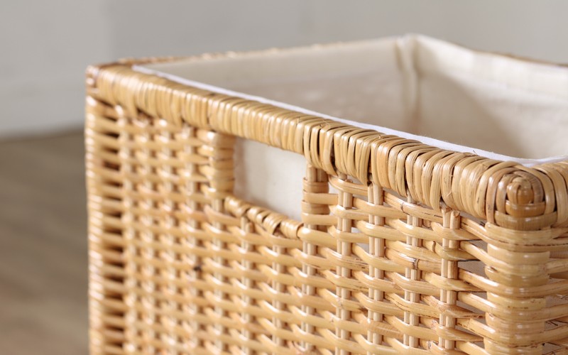 収納バスケット 3個組 ラタン 籐かご 内布付き アジアン GK907N3 爆買
