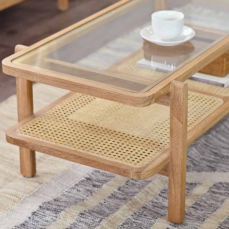 KAGOME センターテーブル ローテーブル ガラス天板 コーヒー テーブル