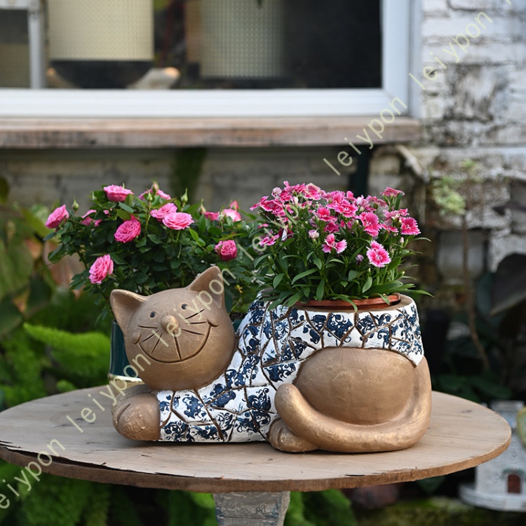 ガーデニング 置物 動物 オーナメント オブジェ 庭 ガーデン 雑貨 防水