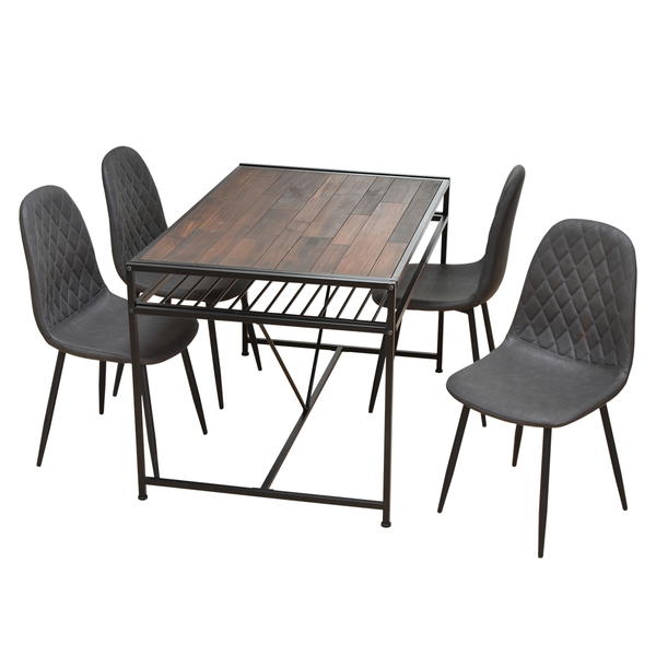 ダイニングテーブルセット 4人用 おしゃれ 5点セット インダストリアル