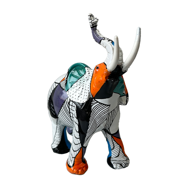 置き物 オブジェ 玄関 インテリア 雑貨 樹脂 象 ぞう ゾウ モノトーン