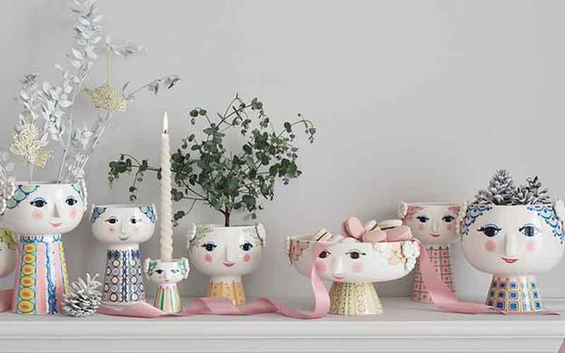 EVA Flower Pot(エヴァ・フラワーポット）H21cm ブルー ビヨン・ヴィン