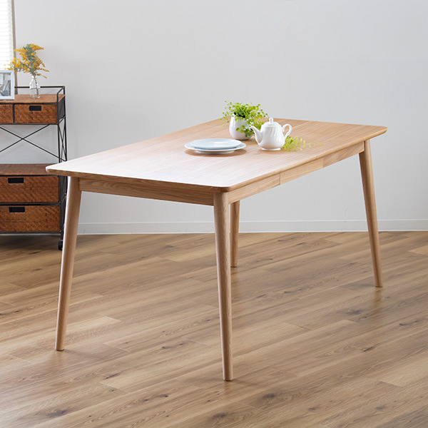 東谷 ダイニングテーブル 幅150cm 木製 天然木 引き出し ナチュラル