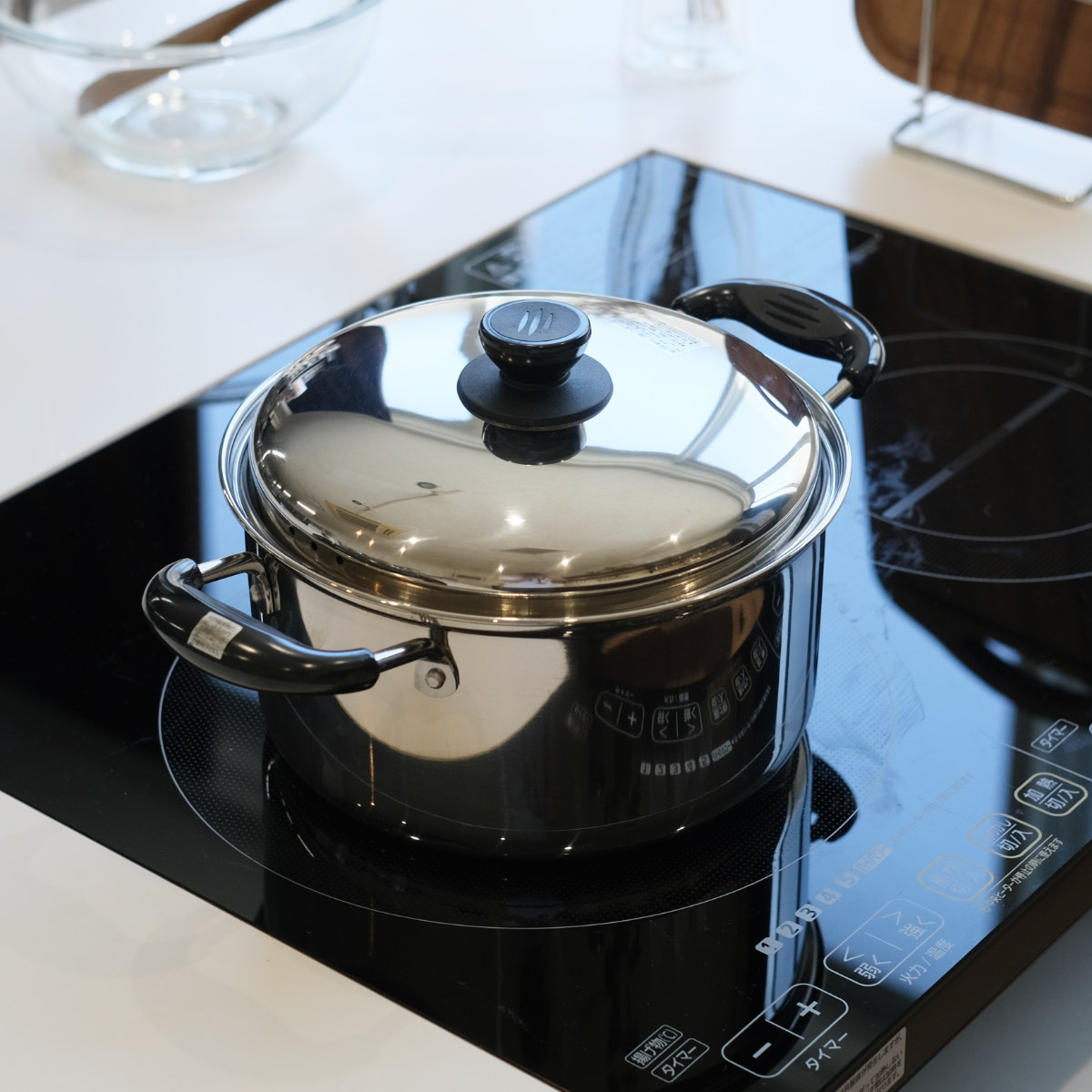 パール金属 両手鍋 ノヴェル ステンレス 24cm IH対応 （ ガス火 IH ih