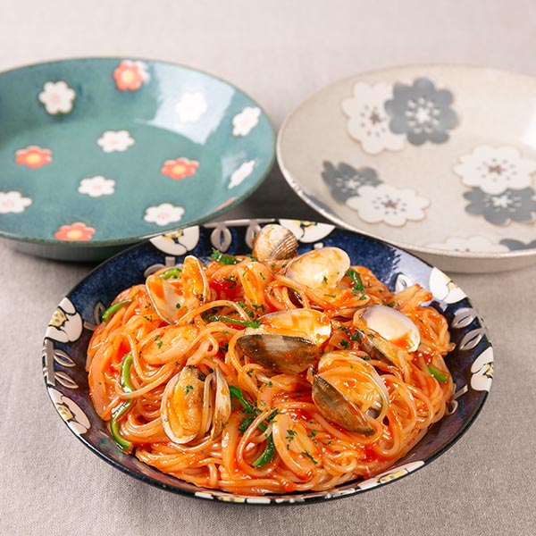 プレート 21cm ノルディックフラワー 磁器 美濃焼 日本製 （ 食洗機