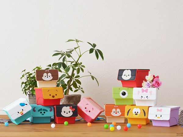 Disney（ディズニー） 小物入れ 幅11×奥行13×高さ9cm ツムツム