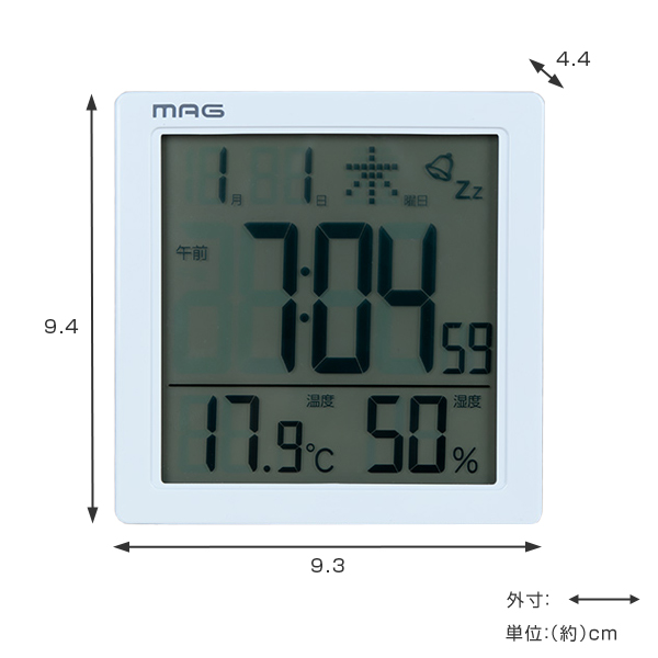 置き時計 目覚まし時計 多機能 タッチセンサークロック カッシーニ